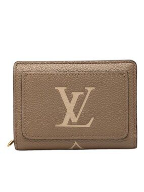 Louis Vuitton Monogram Empreinte Porte Feuille Bicolor Bifold Wallet Tourterelle